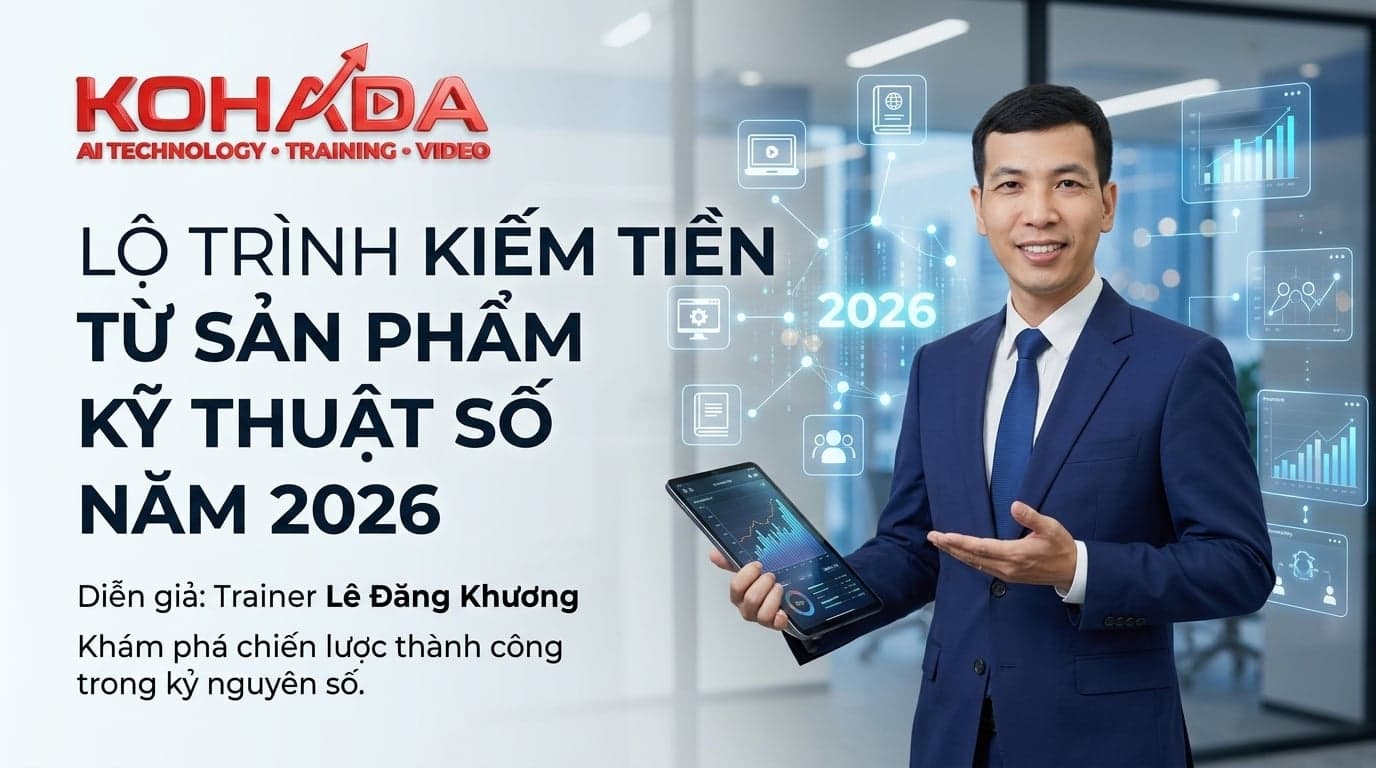 Lộ Trình Kiếm Tiền Từ Sản Phẩm Số 2026 — Trainer Trần Thế Anh